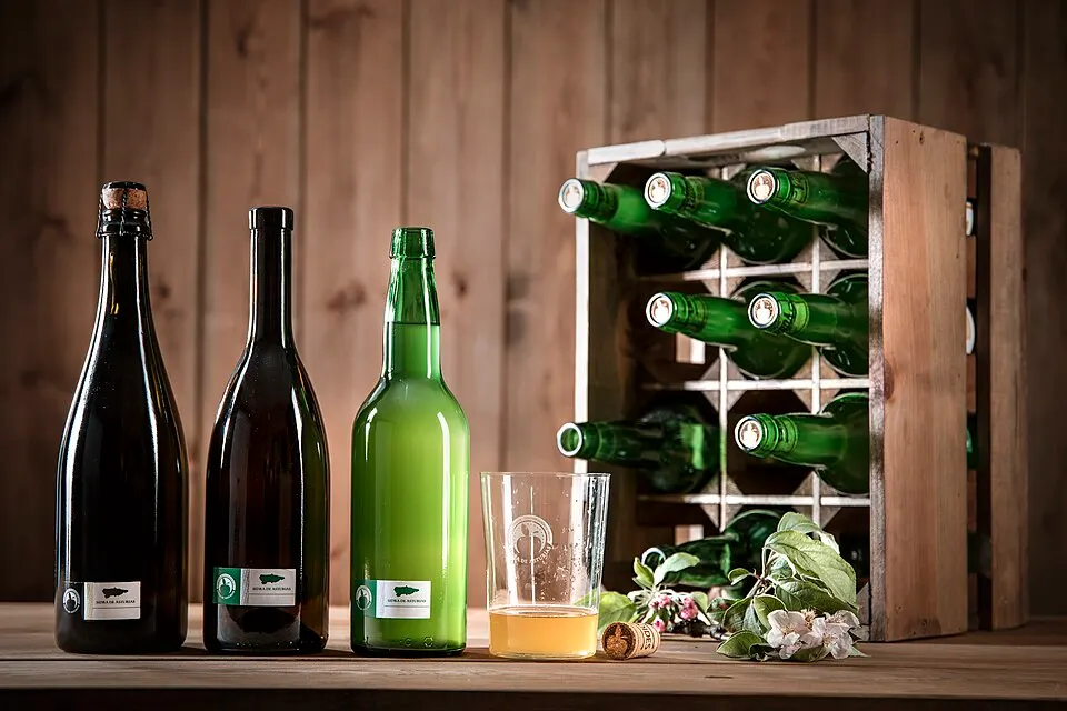 Botellas de sidra de Asturias