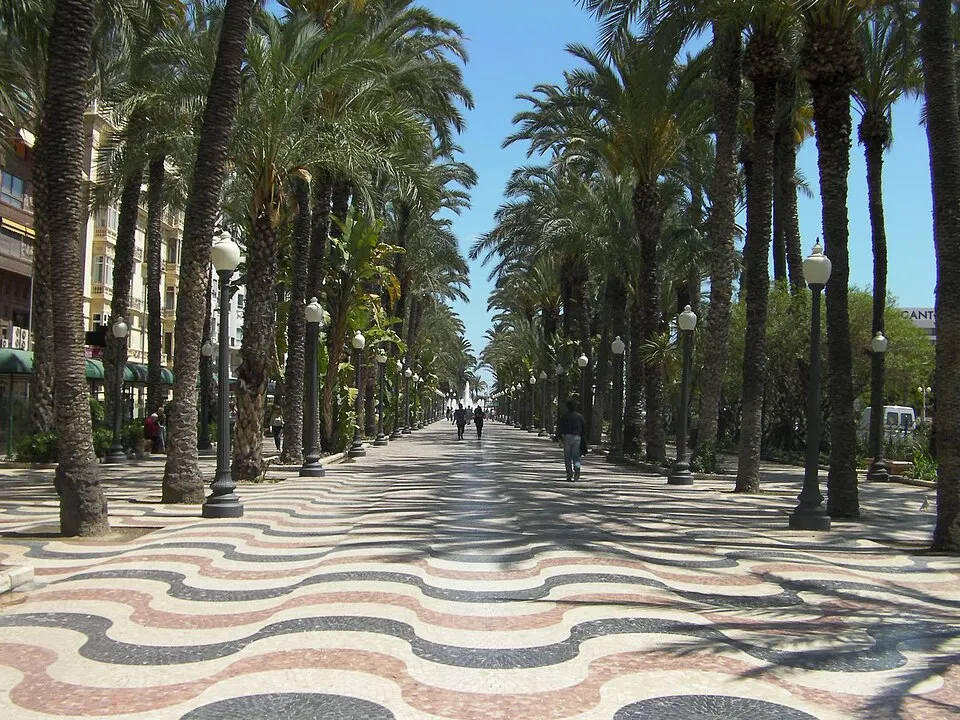 Mosaico de la Explanada de España