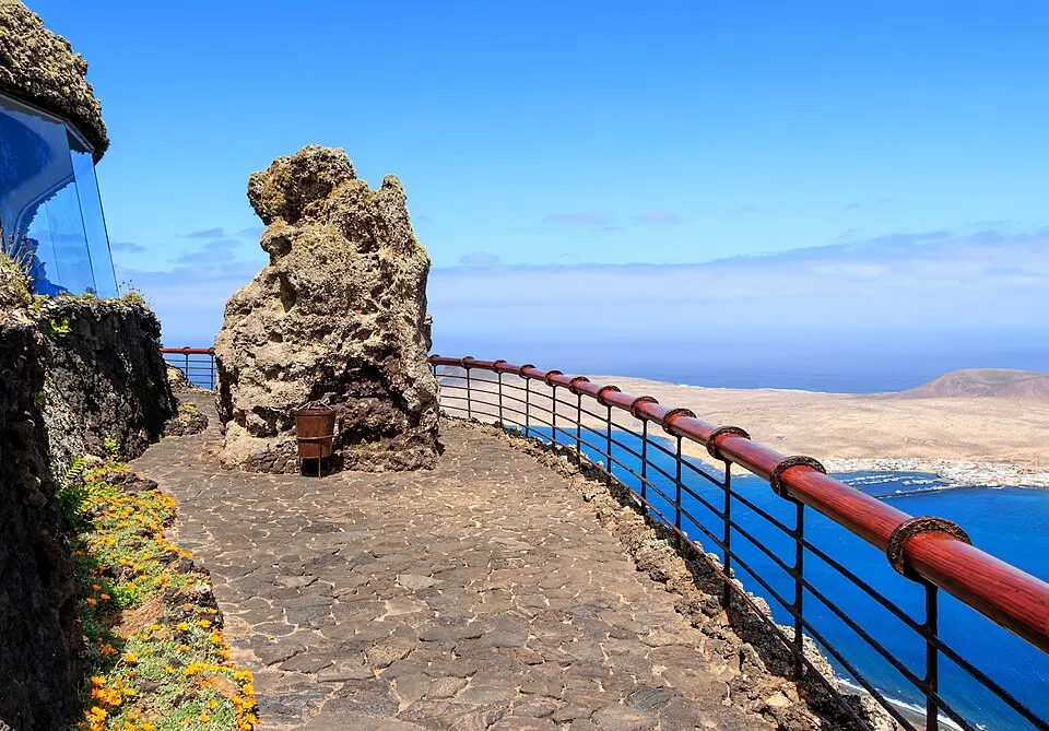 Vista de La Graciosa desde el Mirador del Río