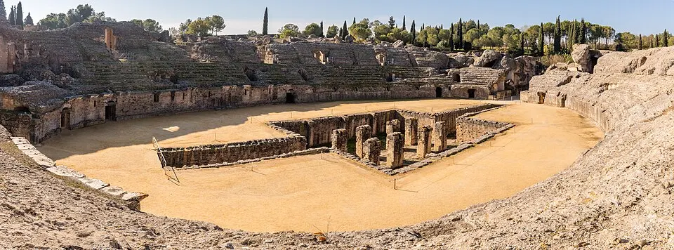 Anfiteatro romano de Itálica en Santiponce