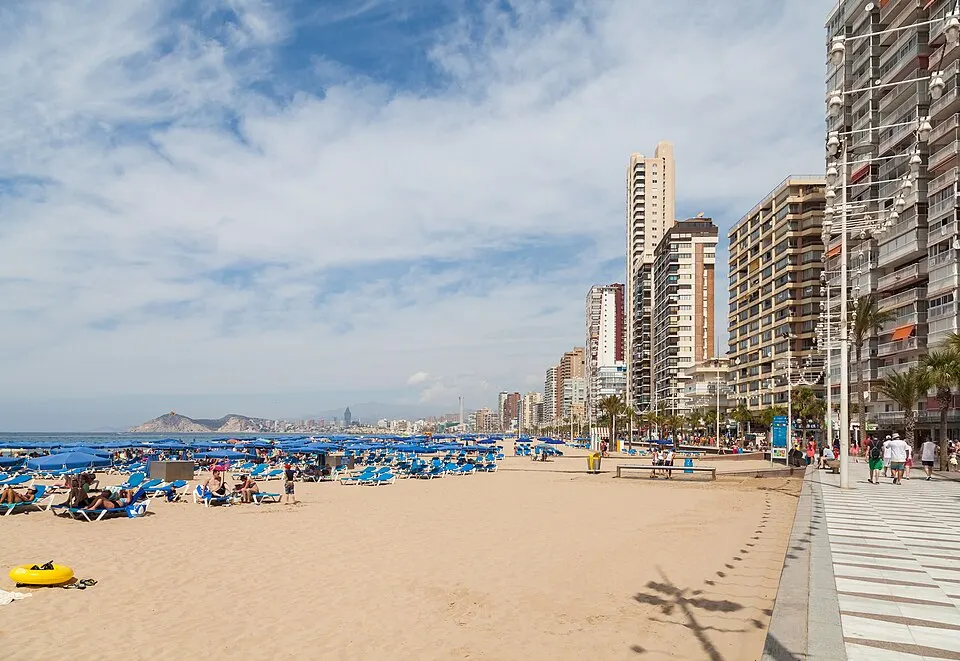 Playa de Levante de Benidorm