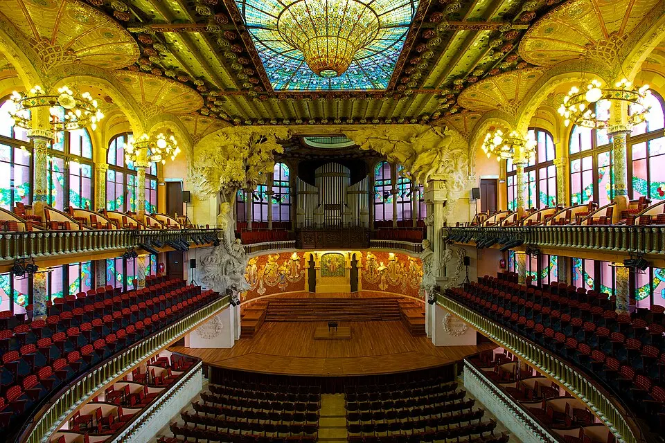 Fachada modernista del Palau de la Música Catalana