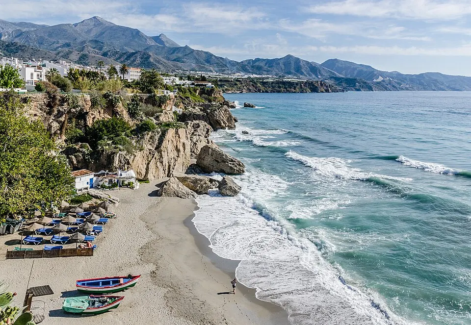 Vista desde el Balcón de Europa en Nerja