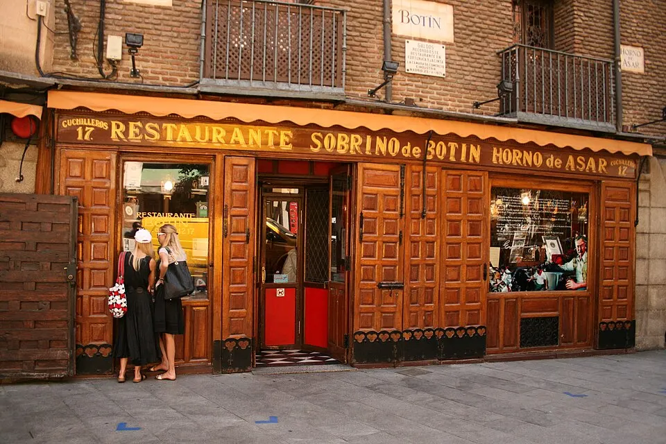 Fachada del restaurante Sobrino de Botín