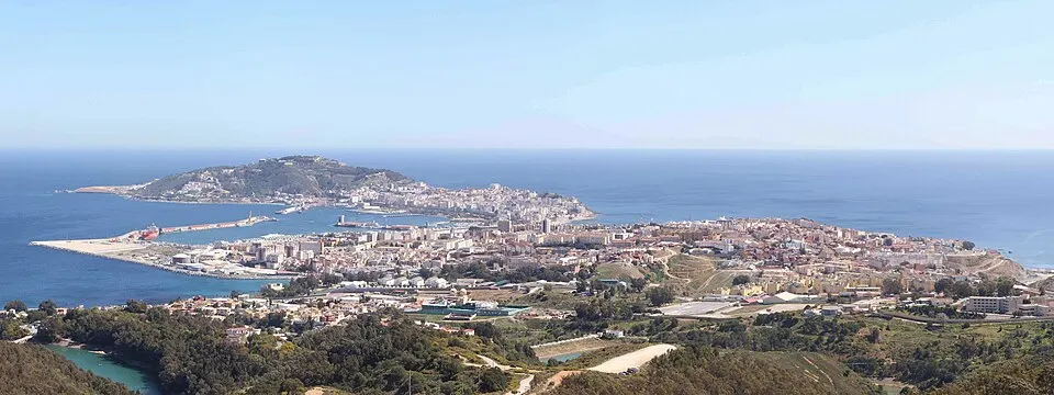 Vista de Ceuta desde el Mirador de Isabel II
