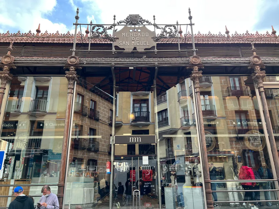 Mercado de San Miguel, estructura de hierro y cristal